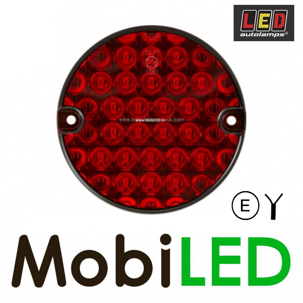 LED autolamps Rear light Brakelight combination 12-24 volts Round