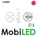WAS Neon look dynamisch rond achterlicht 3 functies E-keur WAS Neon look dynamisch rond achterlicht 3 functies E-keur