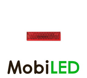 Réflecteur auto-adhésif 72mm rectangle Rouge