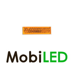 Reflector self-adhesive 72mm rectangle Amber