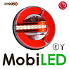 WAS WAS NEON look dynamic round rear light / fog / reverse, 3 functions E-mark WAS WAS NEON look dynamic round rear light / fog / reverse, 3 functions E-mark
