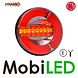 WAS Neon look dynamisch rond achterlicht 3 functies E-keur WAS Neon look dynamisch rond achterlicht 3 functies E-keur
