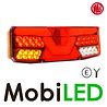 WAS WAS NEON look achterlicht hexagon 5 functies - Links - E-keur - 12/24 volt WAS WAS NEON look achterlicht hexagon 5 functies - Links - E-keur - 12/24 volt