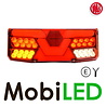 WAS WAS NEON look rear light hexagon 5 functions - Left - E-mark - 12/24 volts WAS WAS NEON look rear light hexagon 5 functions - Left - E-mark - 12/24 volts