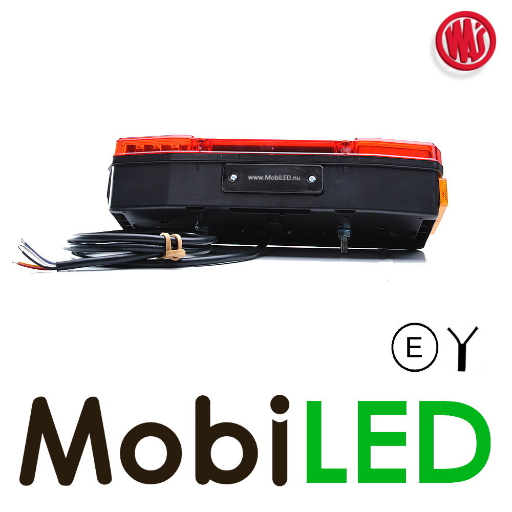 WAS WAS Feu arrière NEON look hexagone 5 fonctions - Gauche - E-marque - 12/24 volts