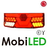 WAS WAS NEON look rear light hexagon 5 functions - Right - E-mark - 12/24 volts WAS WAS NEON look rear light hexagon 5 functions - Right - E-mark - 12/24 volts