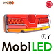 WAS WAS NEON look dynamisch achterlicht 5 functies Links IP68 E-keur 12/24 volt WAS WAS NEON look dynamisch achterlicht 5 functies Links IP68 E-keur 12/24 volt