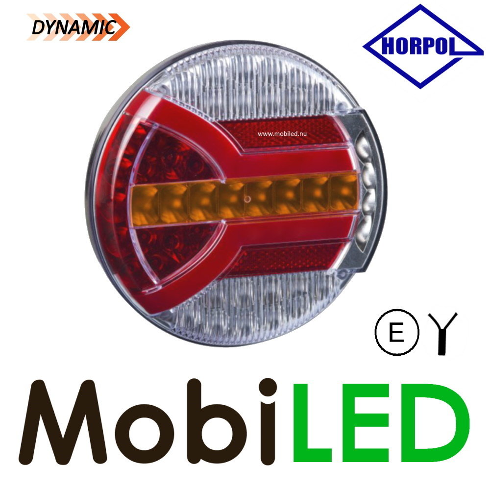 HORPOL NEON dynamic rear light round 4 functions E-mark HORPOL NEON dynamic rear light round 4 functions E-mark