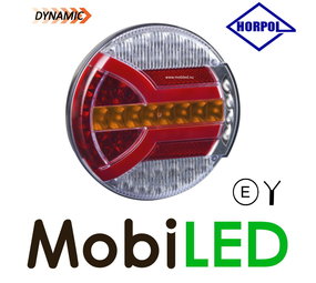 HORPOL NEON dynamic rear light round 4 functions E-mark HORPOL NEON dynamic rear light round 4 functions E-mark