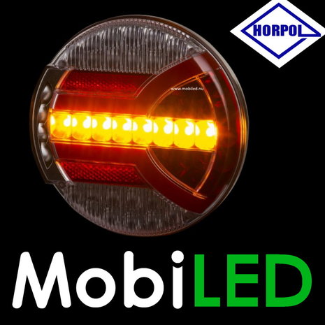 HORPOL NEON dynamic rear light round 4 functions E-mark HORPOL NEON dynamic rear light round 4 functions E-mark