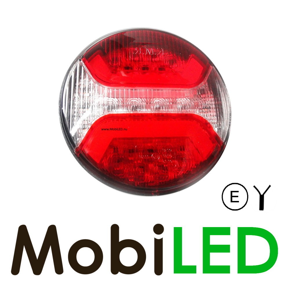 NEON rear light round 3 functions E-mark