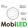 Achteruitrijlicht/mistlamp rond 2 functies E-keur Achteruitrijlicht/mistlamp rond 2 functies E-keur