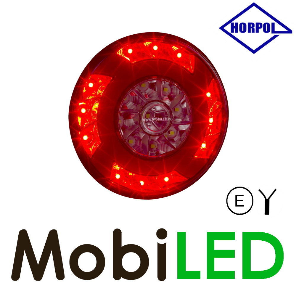 HORPOL NEON fog/reverse rear light round 3 functions E-mark HORPOL NEON fog/reverse rear light round 3 functions E-mark