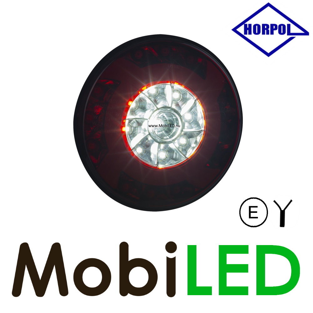 HORPOL NEON fog/reverse rear light round 3 functions E-mark HORPOL NEON fog/reverse rear light round 3 functions E-mark