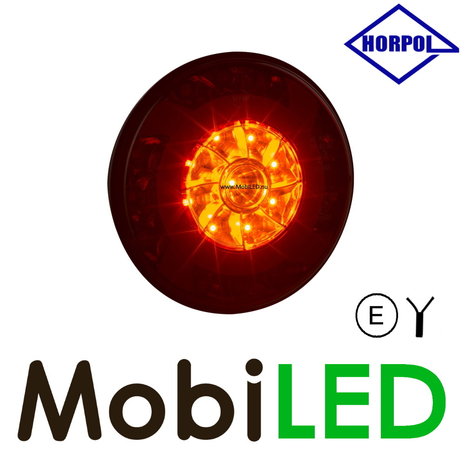 HORPOL NEON look rear light round 3 functions E-mark HORPOL NEON look rear light round 3 functions E-mark