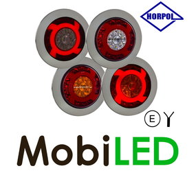 HORPOL Set 4 round neon taillights 5 functions