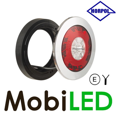 HORPOL Set 6 achterlichten 5 functies rond NEON look HORPOL Set 6 achterlichten 5 functies rond NEON look
