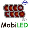 HORPOL Horpol Set 8 round neon rear lights 5 functions E-mark