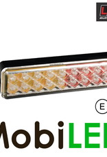 LED autolamps LED achterlicht 3 functies 12-24V E-keur rood-wit rechthoekig