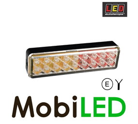LED autolamps Feu arrière LED 3 fonctions 12-24V E-marque rouge-blanc