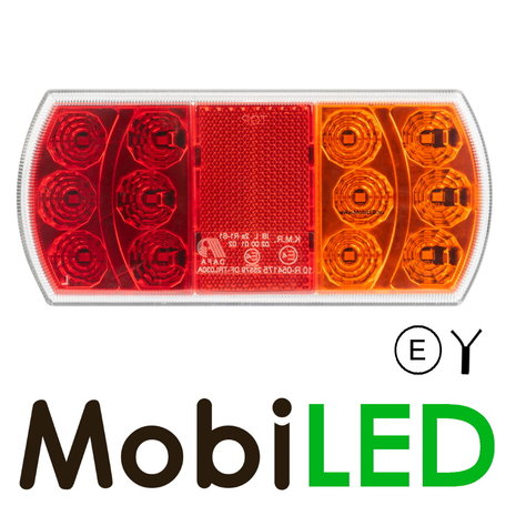 Achterlicht 15 leds 12-24 V 4 functies E-keur Rechts model