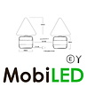 Aanhanger magnetische achterlicht set 7,5m kabel 7-polige stekker E-keur Aanhanger magnetische achterlicht set 7,5m kabel 7-polige stekker E-keur