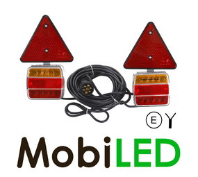 Magnetic trailer rear light set 7.5m cable 7-pin plug Magnetic trailer rear light set 7.5m cable 7-pin plug