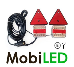 Aanhanger achterlichtset magneet 7,5m kabel 7-polige stekker