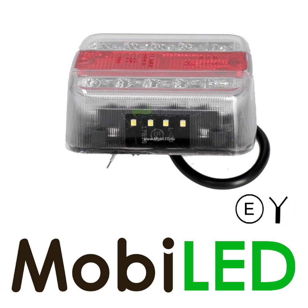 Aanhanger magneet achterlicht set compact - 7,5m kabel - 7-polige stekker Aanhanger magneet achterlicht set compact - 7,5m kabel - 7-polige stekker