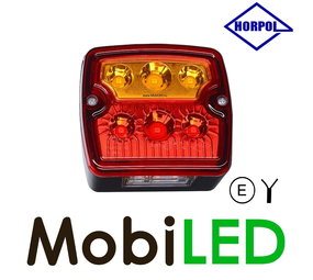 HORPOL Horpol square rear light + number plate lighting E-mark HORPOL Horpol square rear light + number plate lighting E-mark