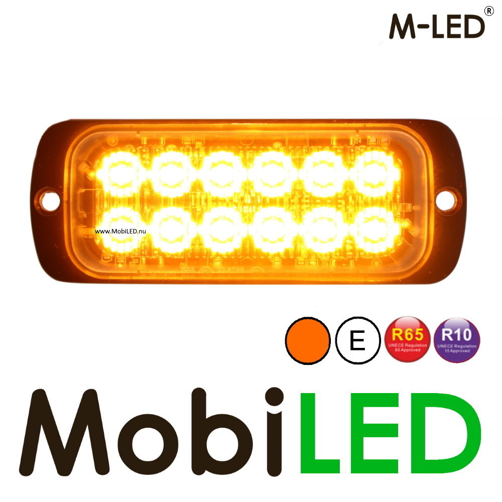 M-LED M-LED Flash ambre 12 LED E-marque M-LED M-LED Flash ambre 12 LED E-marque