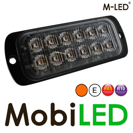 M-LED M-LED Flash ambre 12 LED E-marque M-LED M-LED Flash ambre 12 LED E-marque