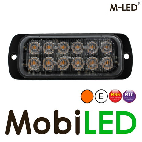 M-LED M-LED Flash ambre 12 LED E-marque M-LED M-LED Flash ambre 12 LED E-marque