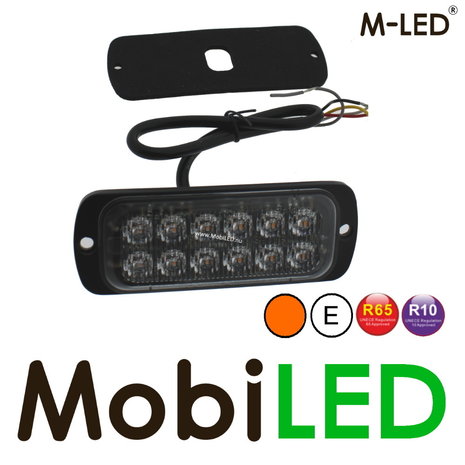 M-LED M-LED Flash ambre 12 LED E-marque M-LED M-LED Flash ambre 12 LED E-marque