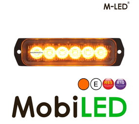 M-LED Flash 6 LED très lumineux ambre M-LED Flash 6 LED très lumineux ambre