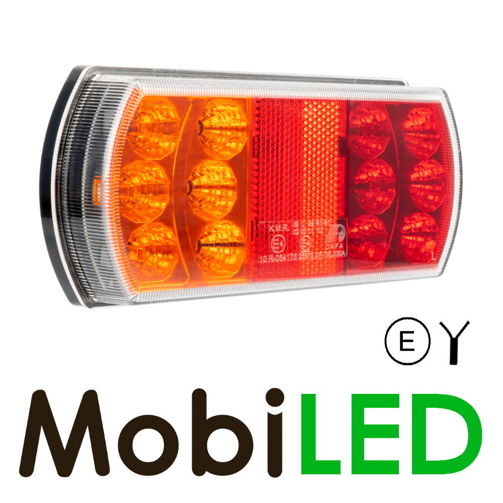 Achterlicht 15 leds 12-24 volt 4 functies E-keur Links model