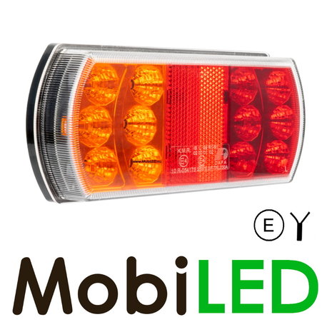 Feu arrière 15 LED 12-24V 4 fonctions E-marque Modèle Gauche