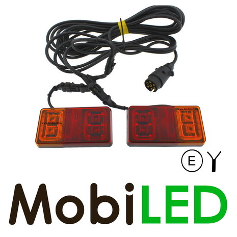 Set 16 led's achterlichten met bekabeling magneet E-keur