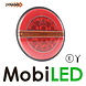 Dynamic round rear light Hamburger neon look left cable 2m Dynamic round rear light Hamburger neon look left cable 2m