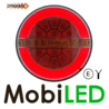 Dynamic round rear light neon look right Hamburger E-mark