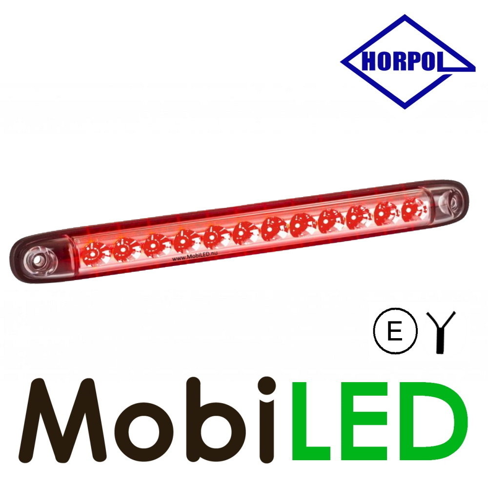 HORPOL Feu arrière super mince 12–24 volts 2 fonctions E-marque HORPOL Feu arrière super mince 12–24 volts 2 fonctions E-marque