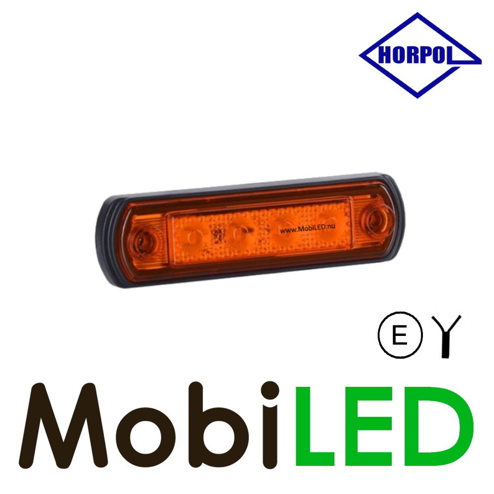 HORPOL Horpol Contour lighting amber round mounting 12-24 volts E-mark
