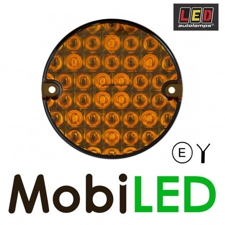 LED autolamps Turn signal round 12 - 24 volts E-mark