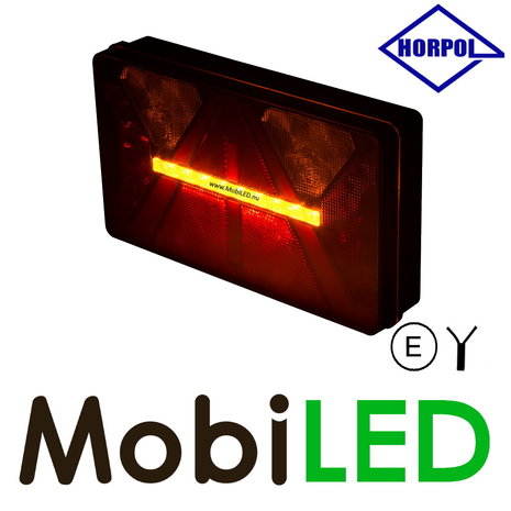 HORPOL Achterlicht met 5 functies, kentekenverlichting en reflector Links E-keur HORPOL Achterlicht met 5 functies, kentekenverlichting en reflector Links E-keur