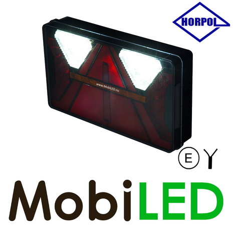 HORPOL Rear light with 5 functions, license plate light and reflector Right E-mark