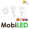 TruckLED Flitser compact 19 watt DIN opsteek Flex E-keur TruckLED Flitser compact 19 watt DIN opsteek Flex E-keur