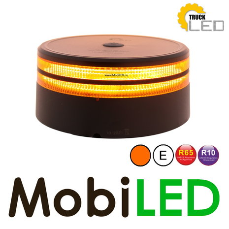TruckLED Lampe flash 25 watts Ambre aimant E-marque TruckLED Lampe flash 25 watts Ambre aimant E-marque