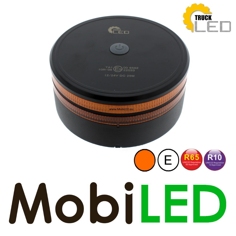 TruckLED Lampe flash 25 watts Ambre montage DIN E-mark