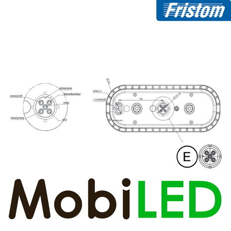 Fristom Fristom FT-320 Baïonnette, E-marque, clignotant dynamique Fristom Fristom FT-320 Baïonnette, E-marque, clignotant dynamique