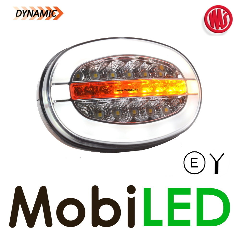 WAS Multifunctionele voorlamp ovaal met richtingaanwijzer en DRL E-keur WAS Multifunctionele voorlamp ovaal met richtingaanwijzer en DRL E-keur